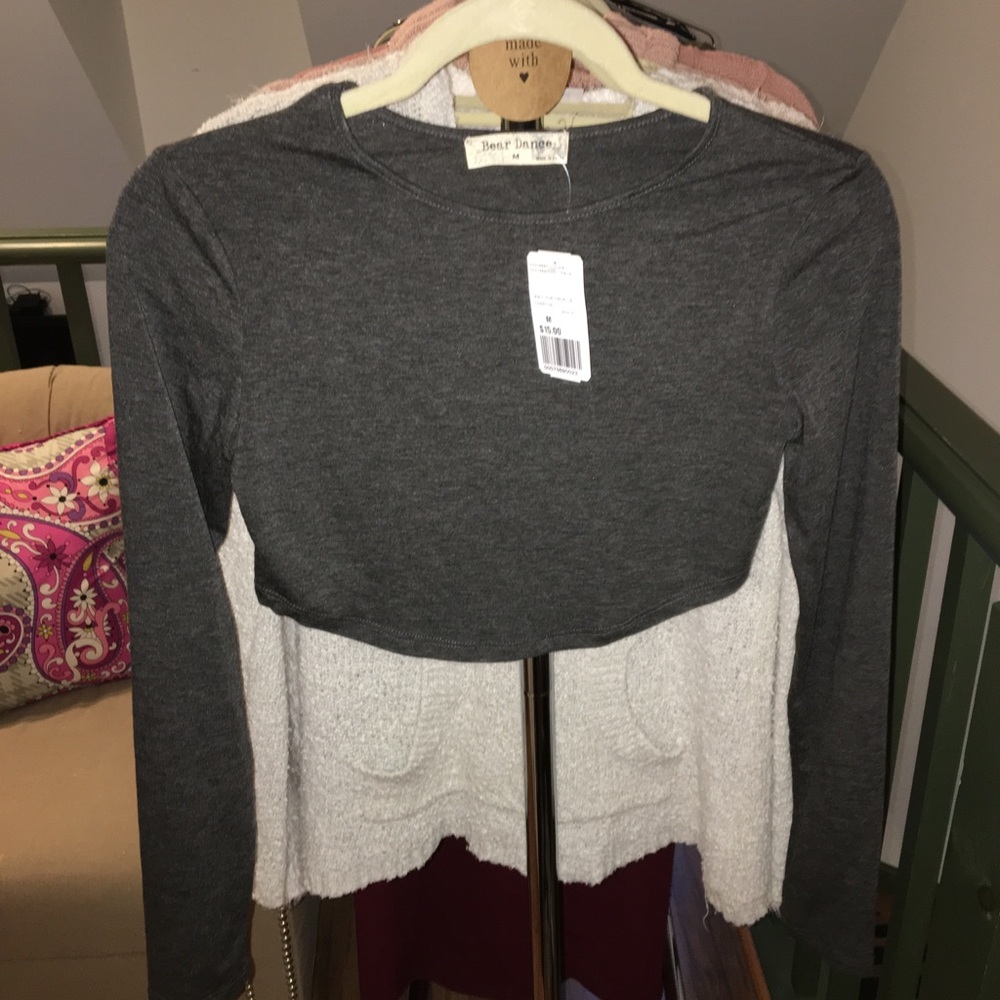 Gray Crop Top